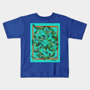 hummingbird mockingjay bird by design ecopop Kids T-Shirt